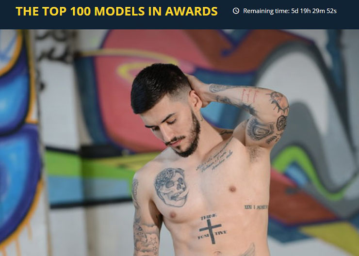 Vote for your favourite male models.