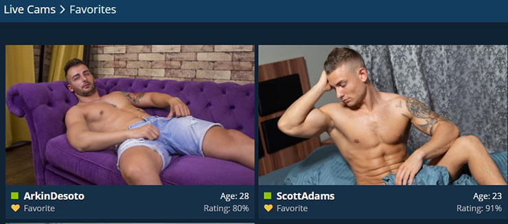 Create a database of your favourite guys.